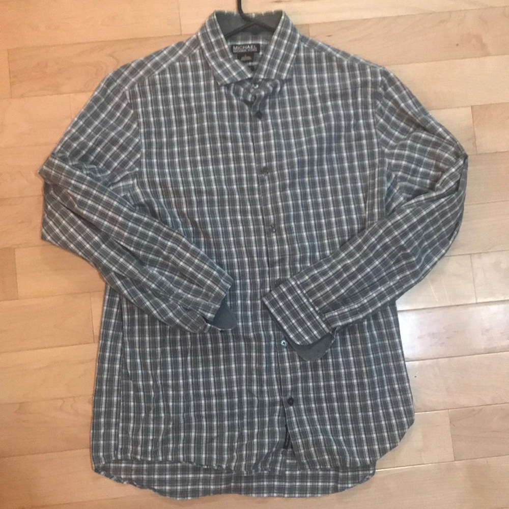 Michael Kors Gray Button Down Size Large
